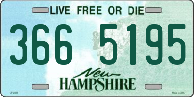 NH license plate 3665195
