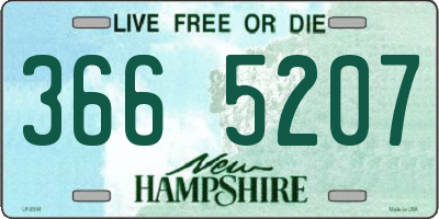 NH license plate 3665207
