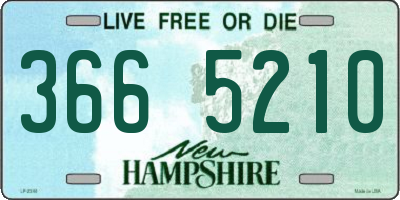 NH license plate 3665210