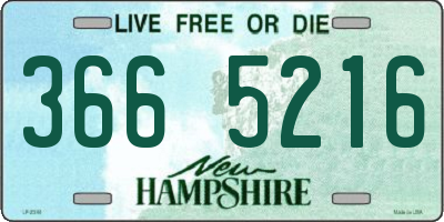 NH license plate 3665216