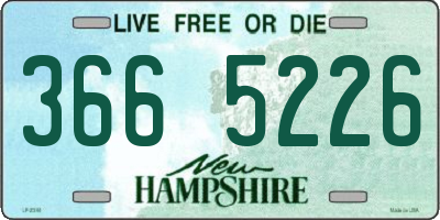 NH license plate 3665226