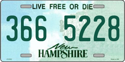 NH license plate 3665228