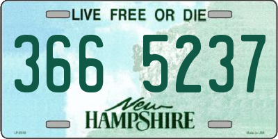 NH license plate 3665237