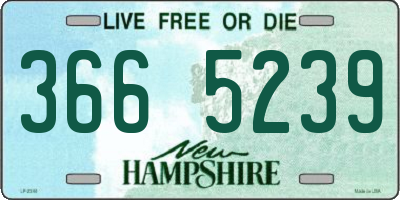 NH license plate 3665239
