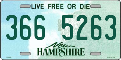 NH license plate 3665263