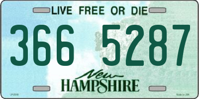 NH license plate 3665287