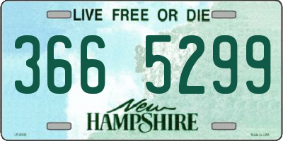 NH license plate 3665299