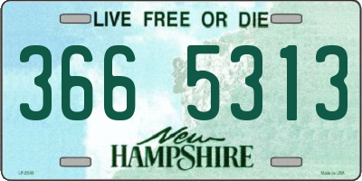 NH license plate 3665313