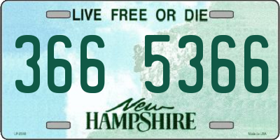 NH license plate 3665366