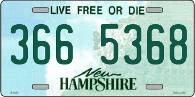 NH license plate 3665368