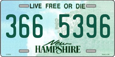 NH license plate 3665396