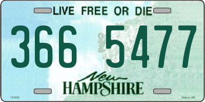 NH license plate 3665477