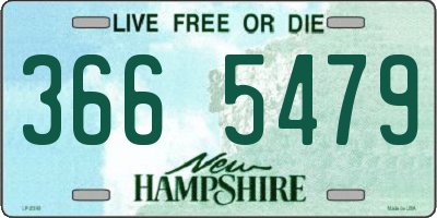 NH license plate 3665479