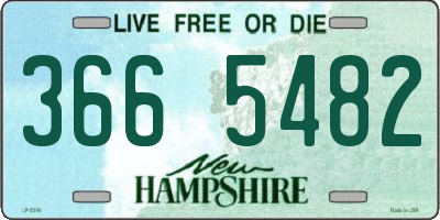 NH license plate 3665482