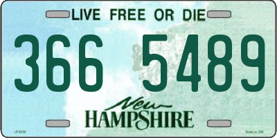NH license plate 3665489