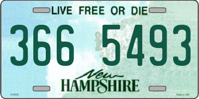 NH license plate 3665493