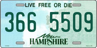 NH license plate 3665509