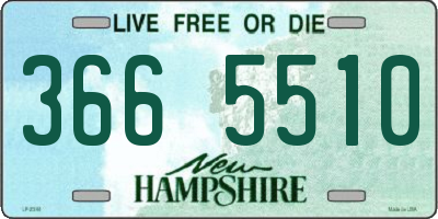 NH license plate 3665510