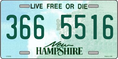 NH license plate 3665516