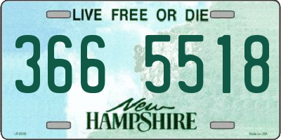 NH license plate 3665518