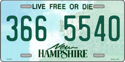 NH license plate 3665540