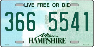 NH license plate 3665541