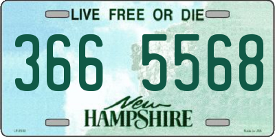 NH license plate 3665568