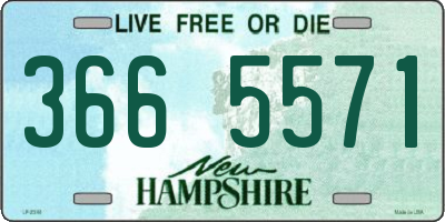 NH license plate 3665571