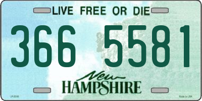 NH license plate 3665581