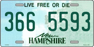 NH license plate 3665593