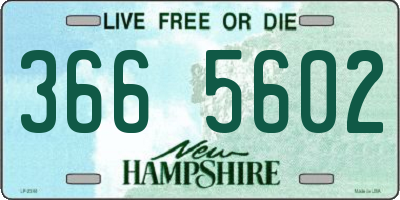 NH license plate 3665602