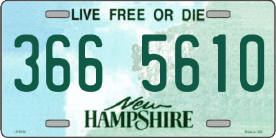 NH license plate 3665610