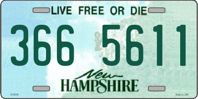 NH license plate 3665611