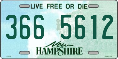 NH license plate 3665612
