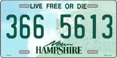 NH license plate 3665613