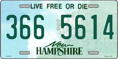 NH license plate 3665614