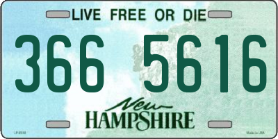 NH license plate 3665616