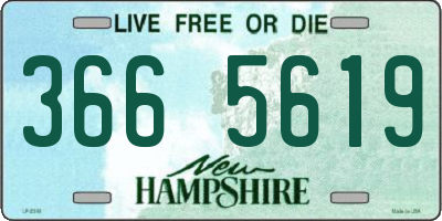 NH license plate 3665619