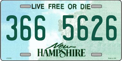 NH license plate 3665626