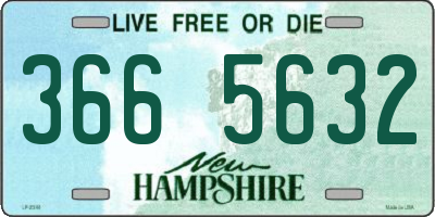 NH license plate 3665632