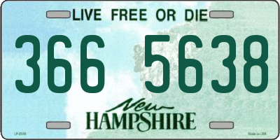 NH license plate 3665638