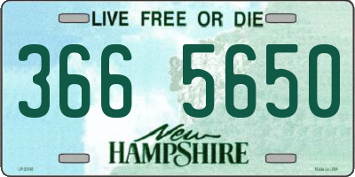 NH license plate 3665650