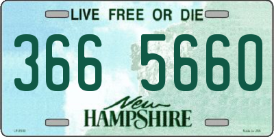NH license plate 3665660