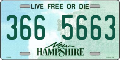 NH license plate 3665663