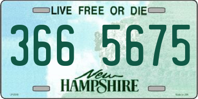 NH license plate 3665675
