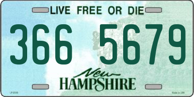 NH license plate 3665679