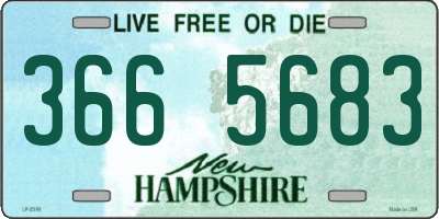 NH license plate 3665683