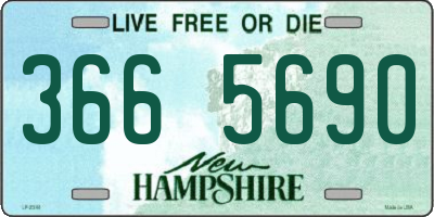 NH license plate 3665690