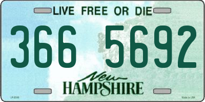 NH license plate 3665692