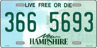 NH license plate 3665693